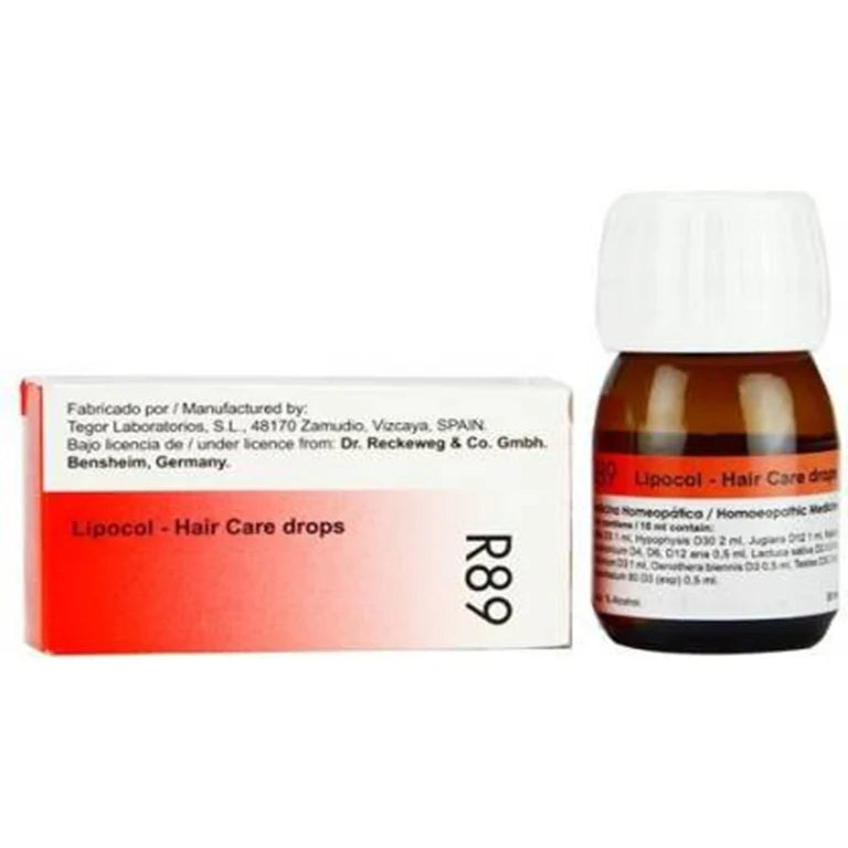 Dr. Reckeweg Lipocol R89 Hair Care Drops - 22 ml