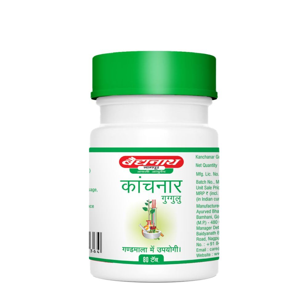 Baidyanath Asli Ayurved Kanchnar Guggulu 80 Tablets
