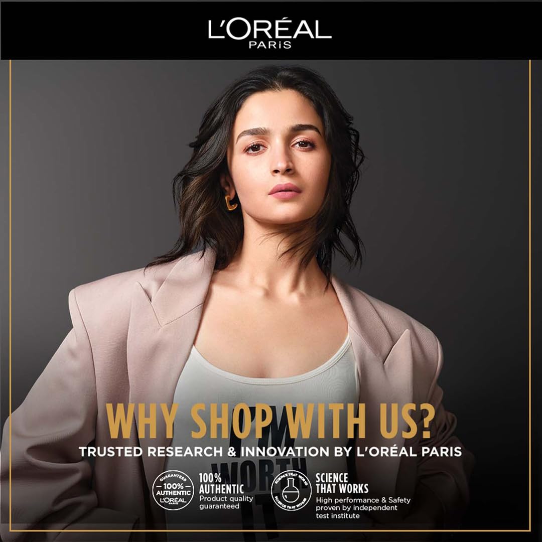 L’Oréal Paris Hyaluron Pure 72H Purifying Shampoo, For oily scalp & dry hair with salicylic and hyaluronic acid, 340 ml