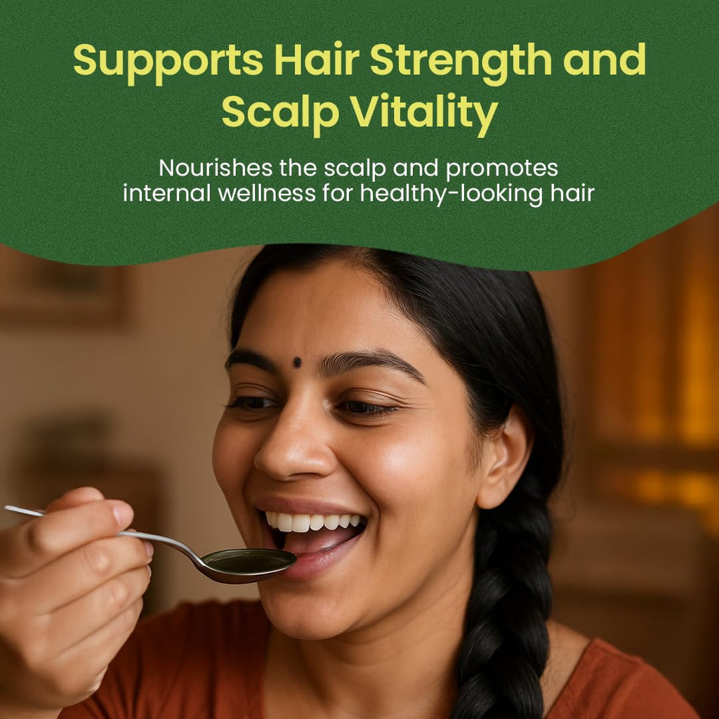 Kerala Ayurveda Bhringarajasava | Ayurvedic Hair Growth Tonic & Hair Fall Control | Herbal Oral Tonic with Bhringraj for Scalp Nourishment & Natural Shine | 450 ml