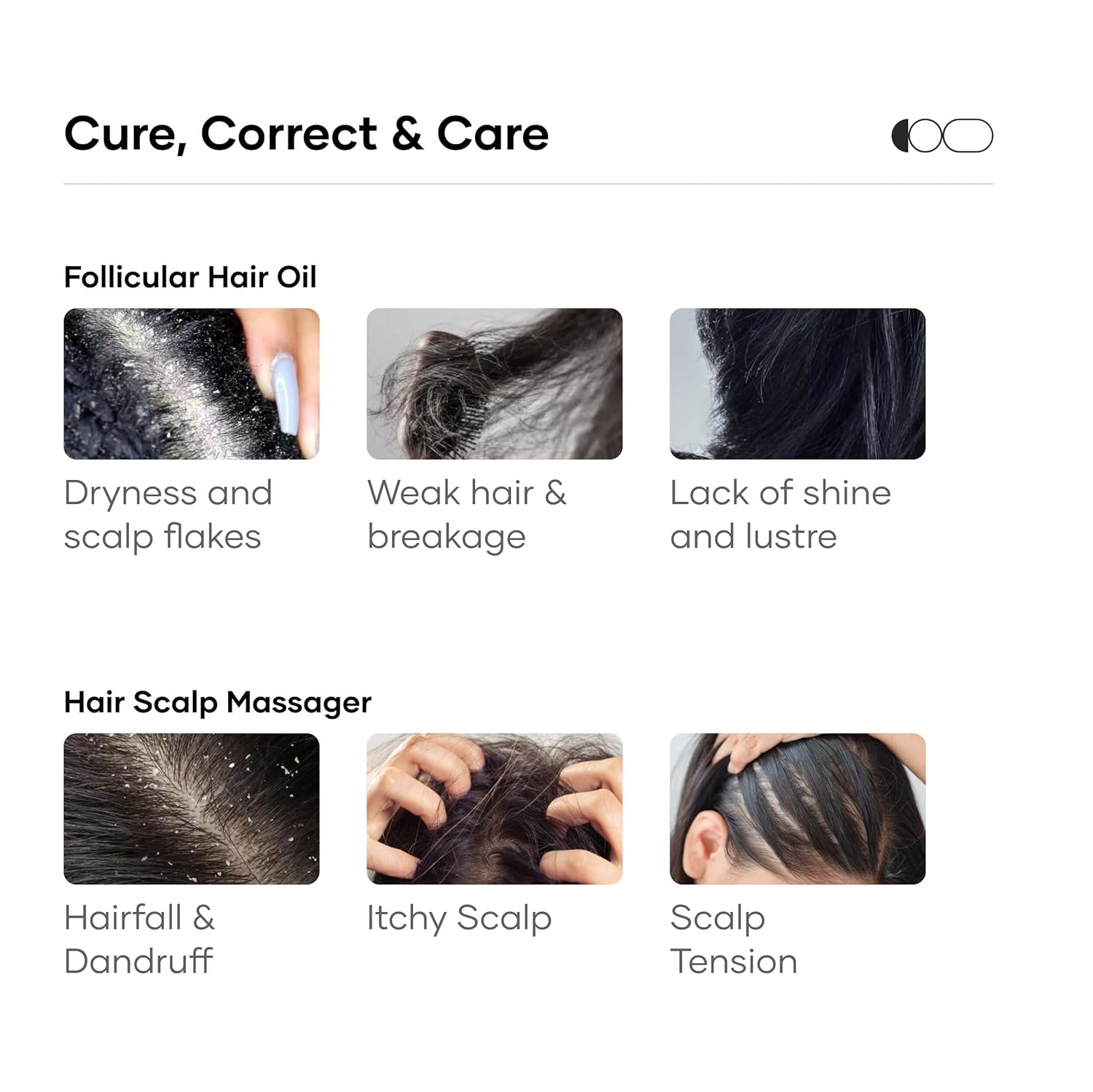 Cureskin Head Massager with Medical-Grade Silicone Bristles | Hair Massager for Hair Growth | Scalp Massager Shampoo Hair Brush, Exfoliating, Oil Massage, Anti-Dandruff