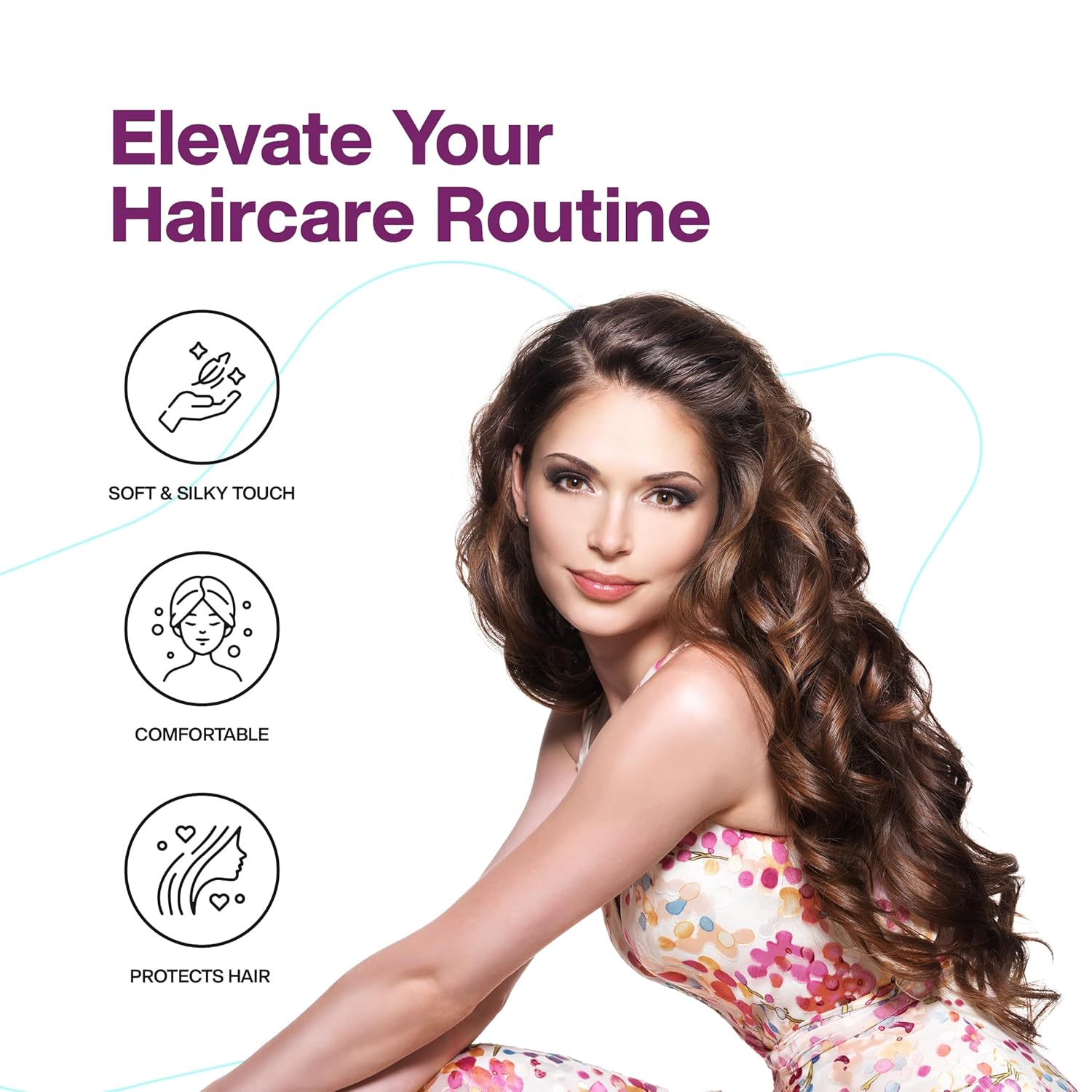 FABSKIN Luxury Satin Silk Hair Bonnet Cap for Sleeping with Satin Scrunchie | For Women & Girls | For Curly & All Hair Types