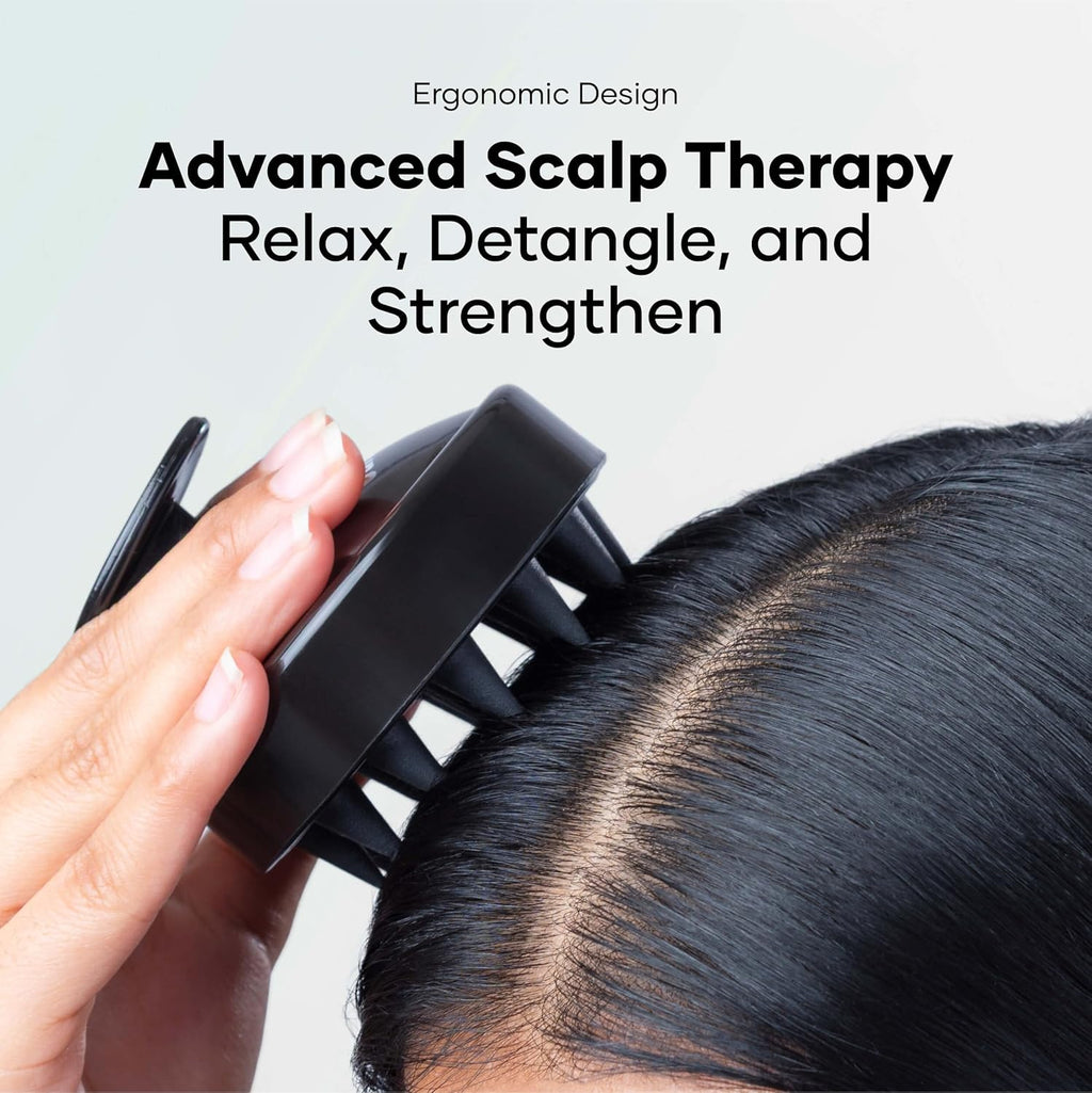 Cureskin Head Massager with Medical-Grade Silicone Bristles | Hair Massager for Hair Growth | Scalp Massager Shampoo Hair Brush, Exfoliating, Oil Massage, Anti-Dandruff