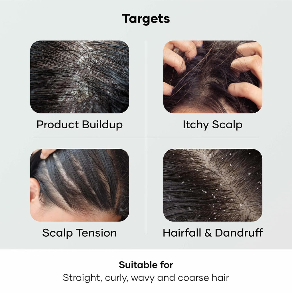 Cureskin Head Massager with Medical-Grade Silicone Bristles | Hair Massager for Hair Growth | Scalp Massager Shampoo Hair Brush, Exfoliating, Oil Massage, Anti-Dandruff