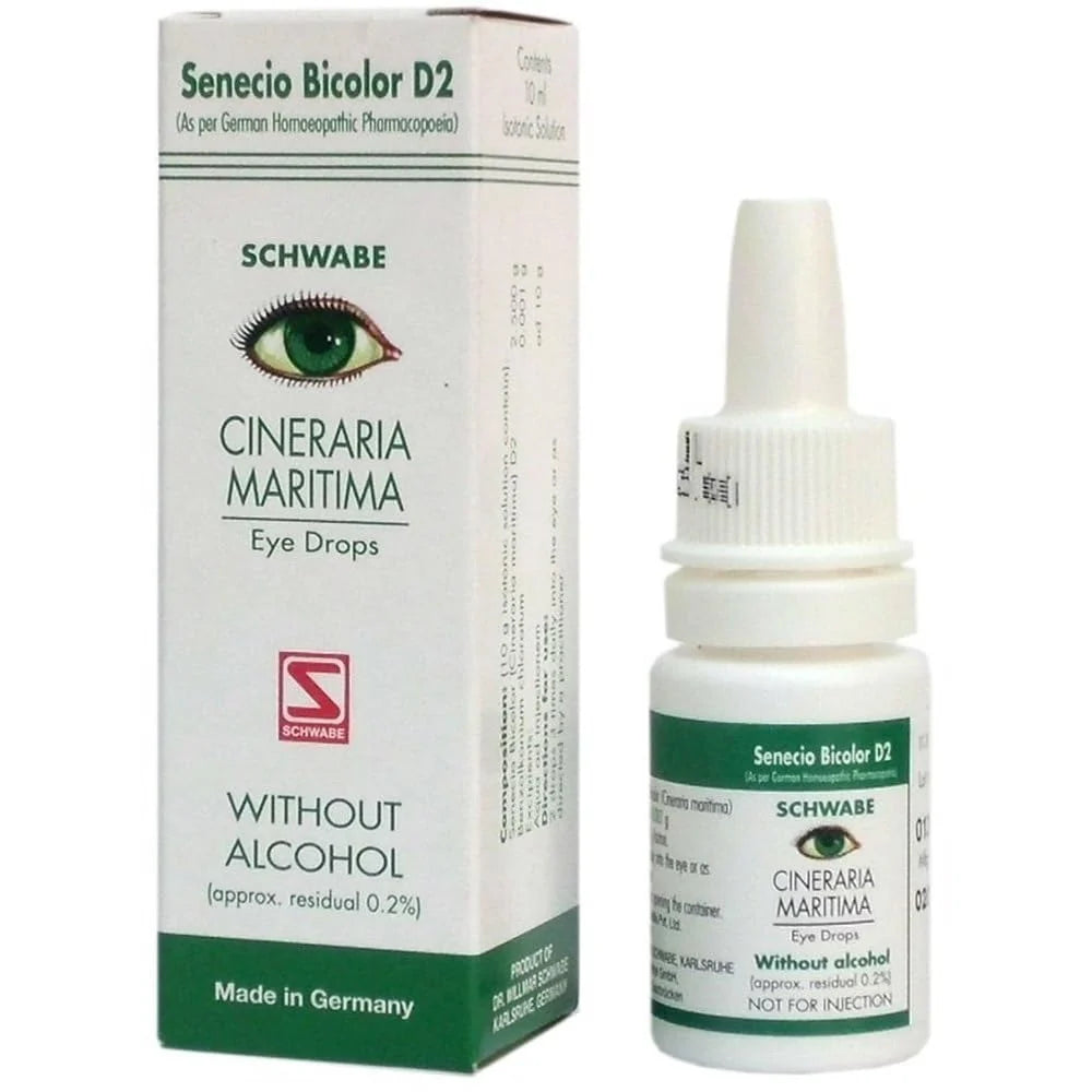 Dr. Willmar Schwabe Germany Cineraria Maritima Eye Drop - 10 ml - Without Alcohol